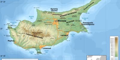 Ciper geografija zemljevid