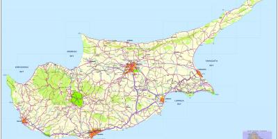 Zemljevid Ciper