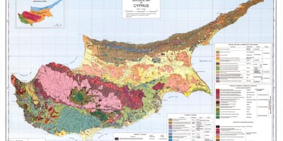Ciper geografski zemljevid